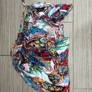 Kim Shui Mesh Paisley Wrap Dress